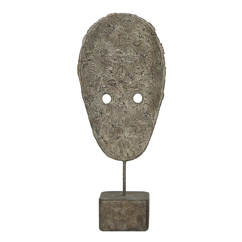 Escultura Máscara Africana Redonda UA-1940/B
