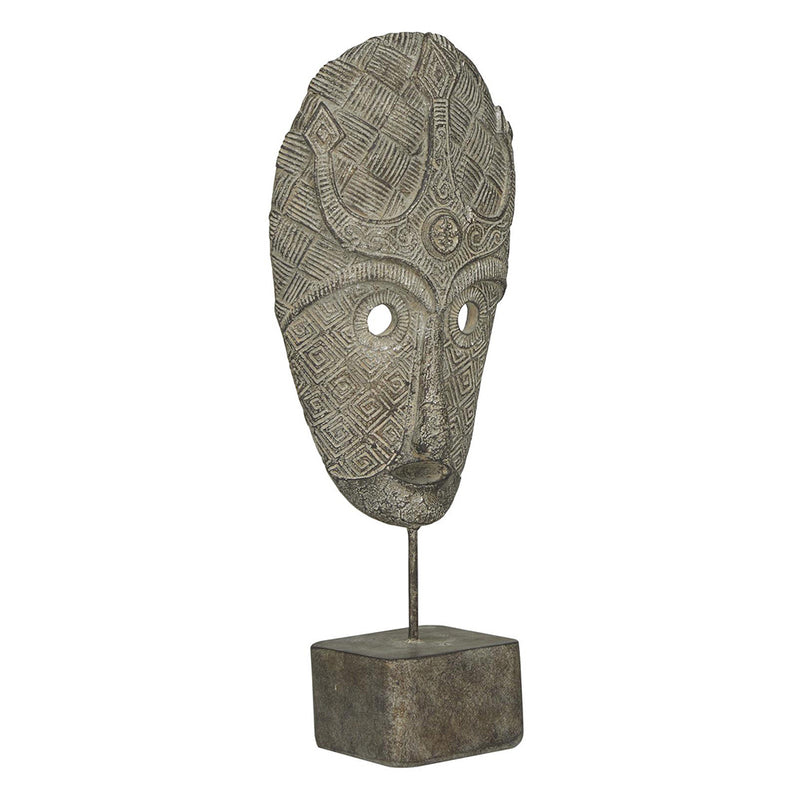 Escultura Máscara Africana Redonda UA-1940/B