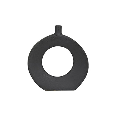 Jarrón Aro Oval Negro UA-1942 A/B