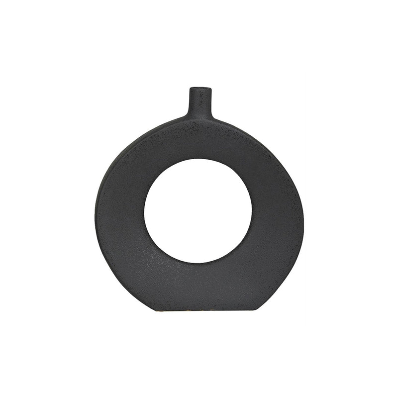 Jarrón Aro Oval Negro UA-1942 A/B