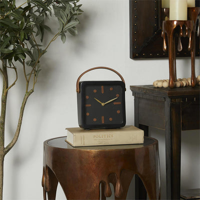 Decoración Reloj Metálico Negro UA-1959