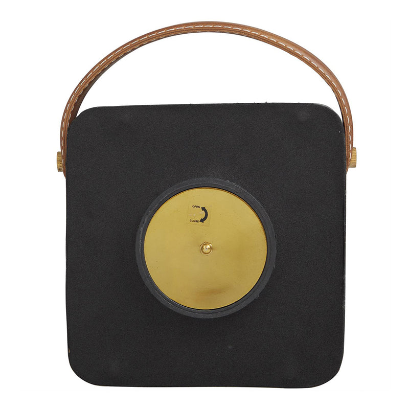 Decoración Reloj Metálico Negro UA-1959