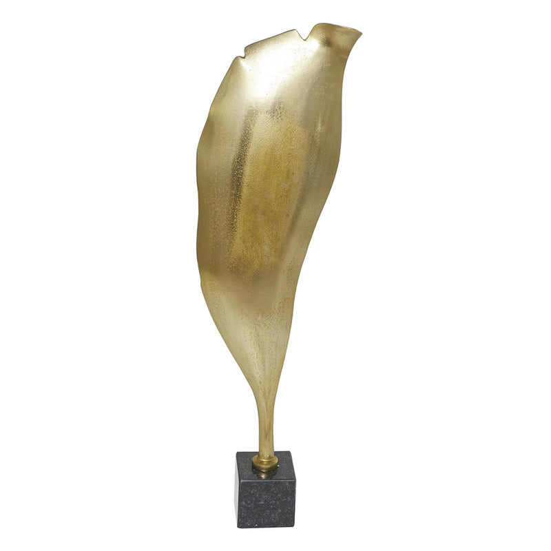 Escultura Hoja Dorada Grande UA-196