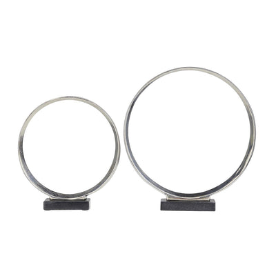 Set 2 Esculturas Anillo Plata UA-1977