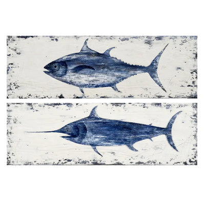 Díptico peces azules KB-061