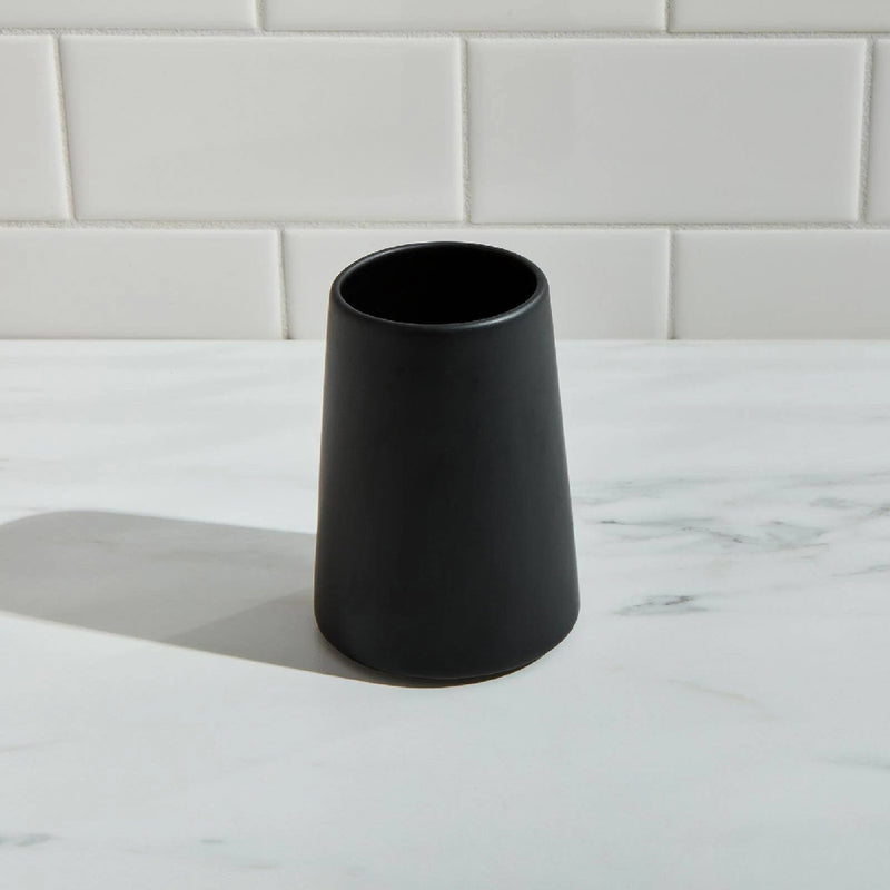 Vaso Pasta Cráter Negro MV-016