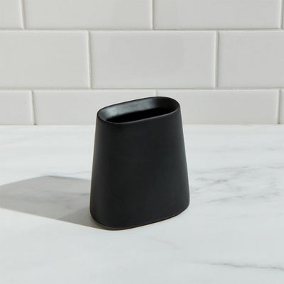 Vaso Cepillero Cráter Negro MV-017