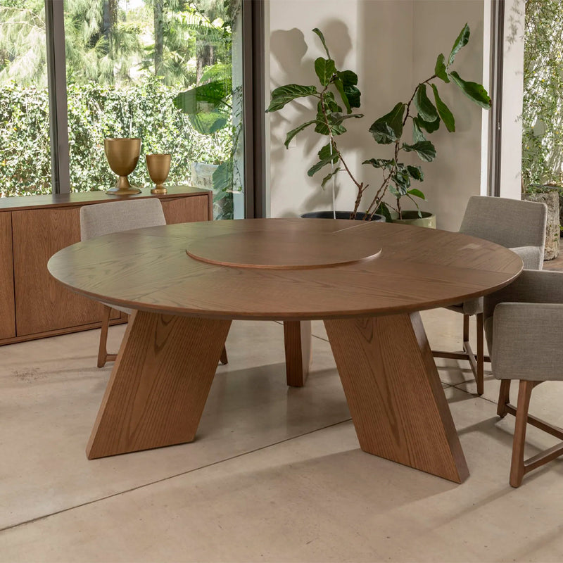 Mesa encino redonda