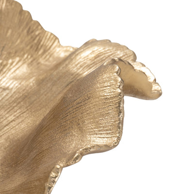 Set 2 Charola Hoja Golden SA-1268