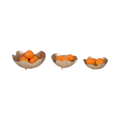Set 3 Bowl Pétalos Dorados SA-1351