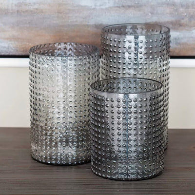 Set 3 Candelabro de vidrio