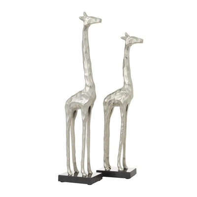Set 2 escultura jirafa facetado UA-1609