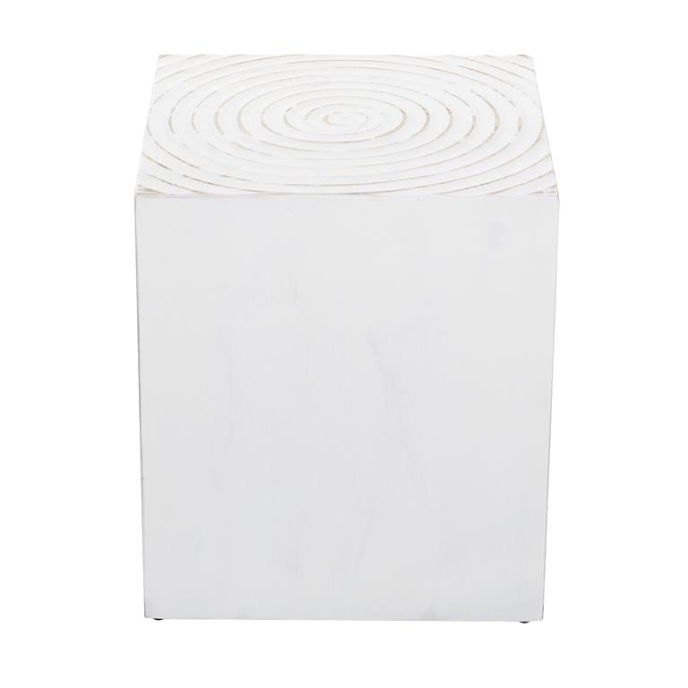 Mesa lateral cubo blanco UA-1644