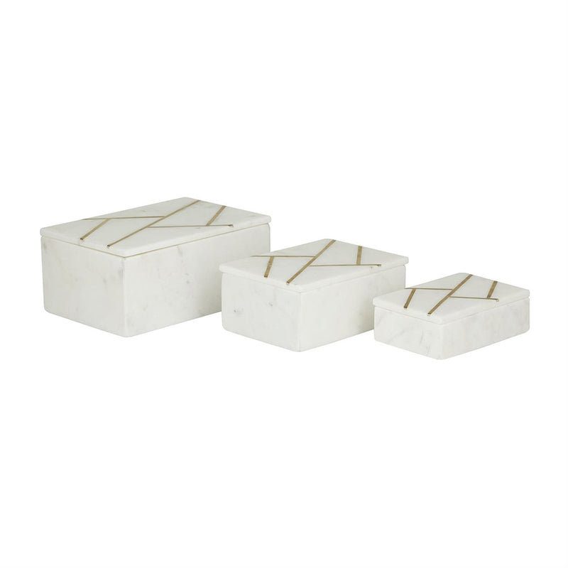 Set 3 Alhajero Mármol Líneas Doradas UA-1926