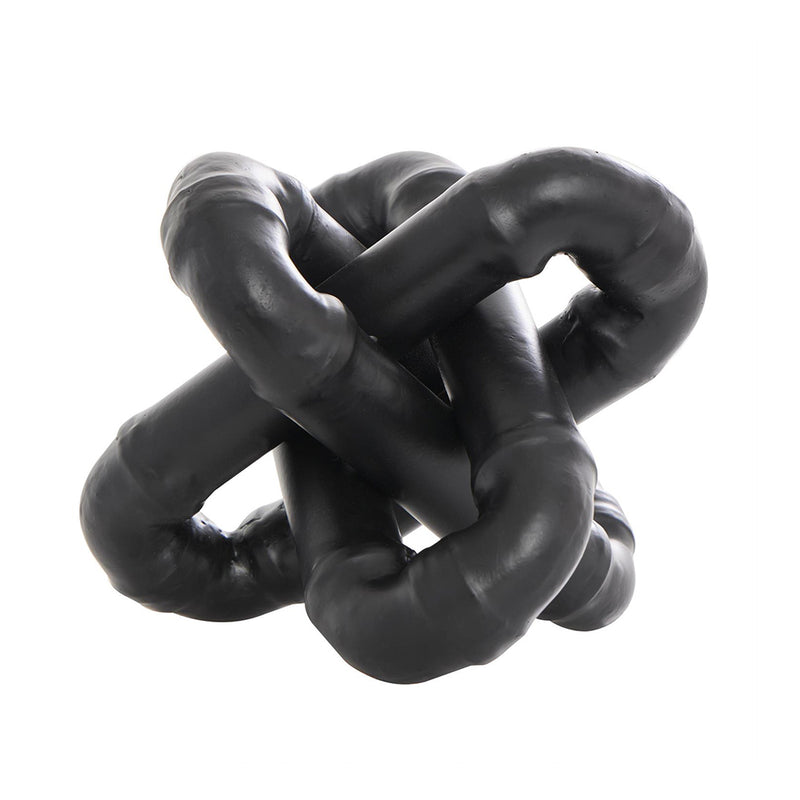 Escultura Eslabón Metálico Negro UA-1933