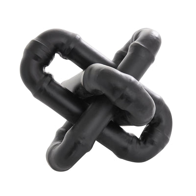 Escultura Eslabón Metálico Negro UA-1933