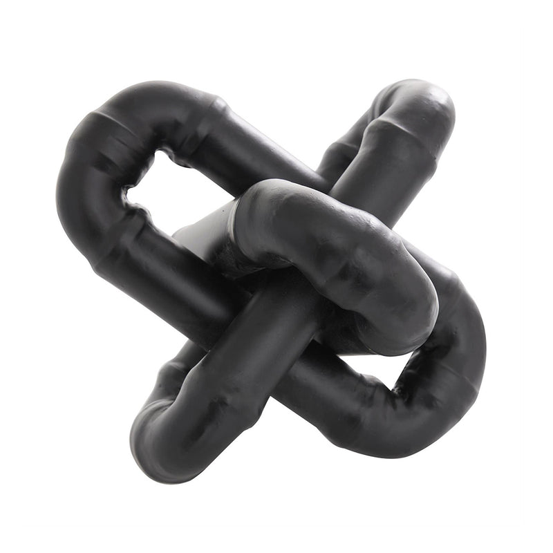Escultura Eslabón Metálico Negro UA-1933