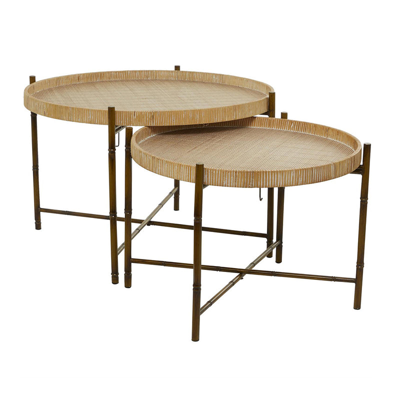 Set 2 Mesa de Centro Ratán UA-1937