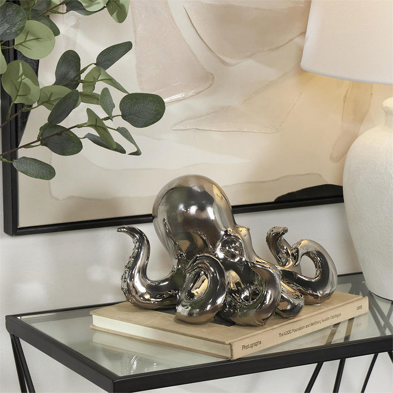 Escultura Pulpo Plateado UA-2010