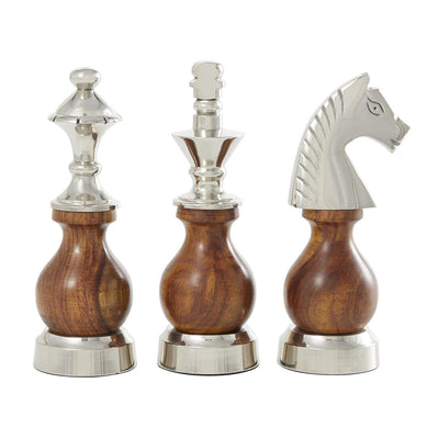 Set de 3 Esculturas Ajedrez UA-2015