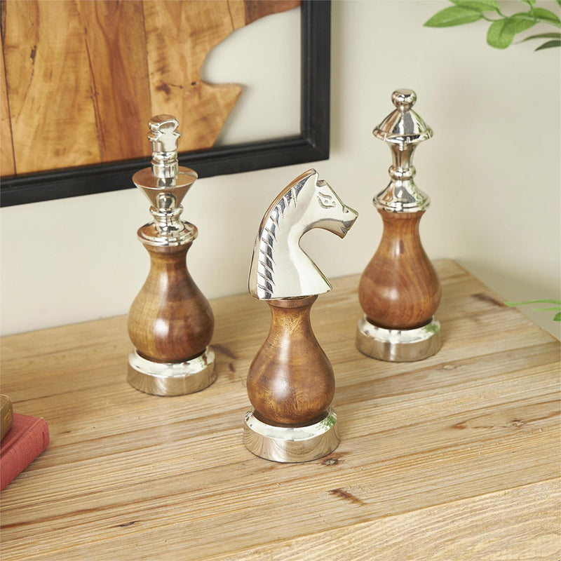 Set de 3 Esculturas Ajedrez UA-2015