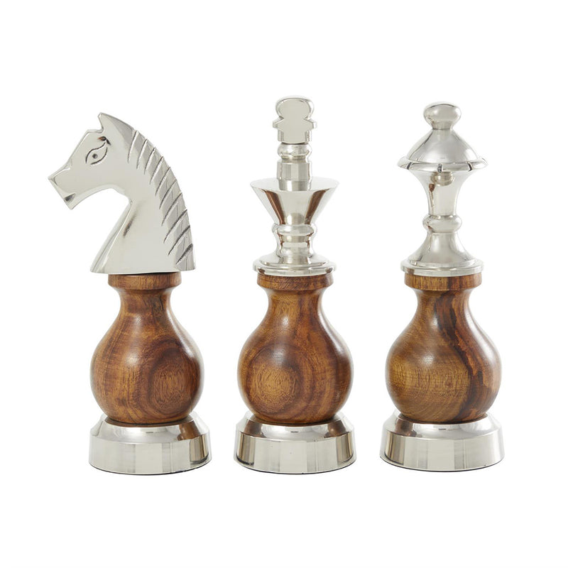 Set de 3 Esculturas Ajedrez UA-2015