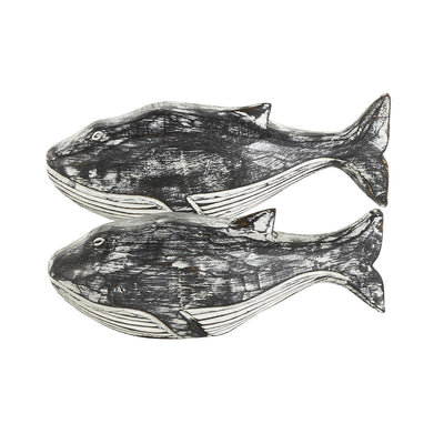 Set de 2 Escultura Ballena UA-2023