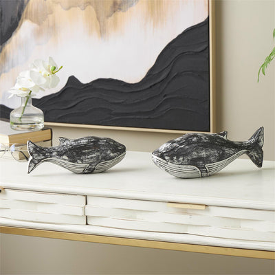 Set de 2 Escultura Ballena UA-2023