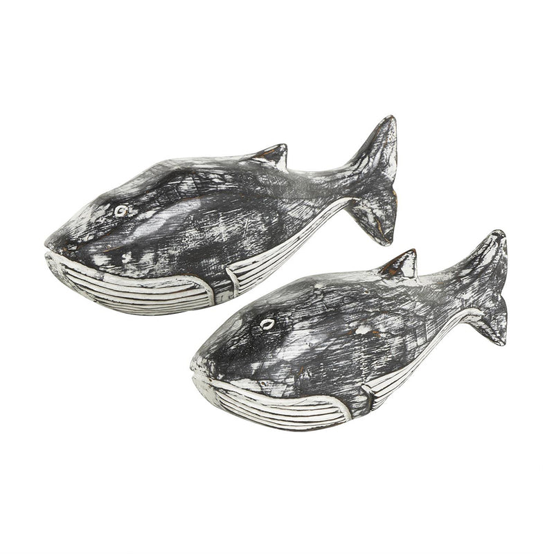 Set de 2 Escultura Ballena UA-2023