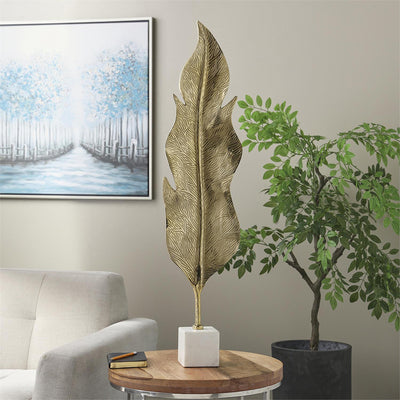 Escultura Hoja Dorada UA-2030/31