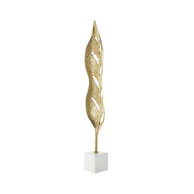 Escultura Hoja Dorada UA-2034