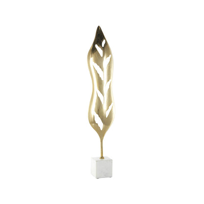 Escultura Hoja Dorada UA-2034