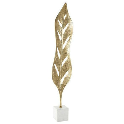 Escultura Hoja Dorada UA-2034