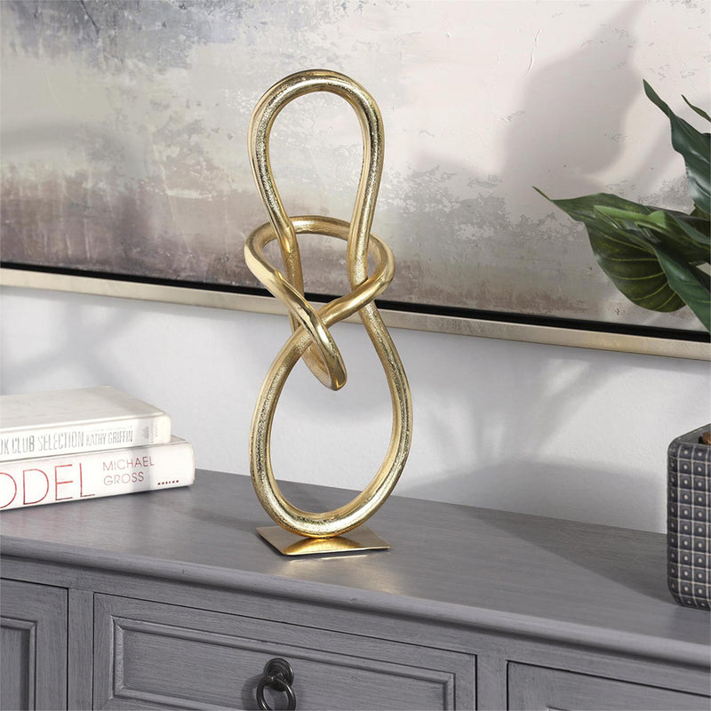 Escultura Nudo Dorado UA-2038