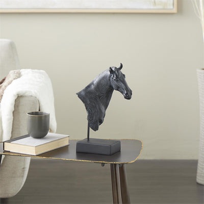 Escultura Caballo Negro UA-2051