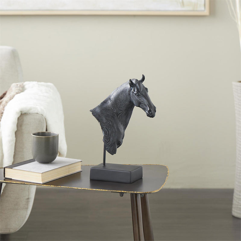 Escultura Caballo Negro UA-2051