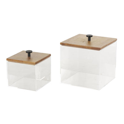 Set 2 Alhajero Acrílico Cubo UA-2075