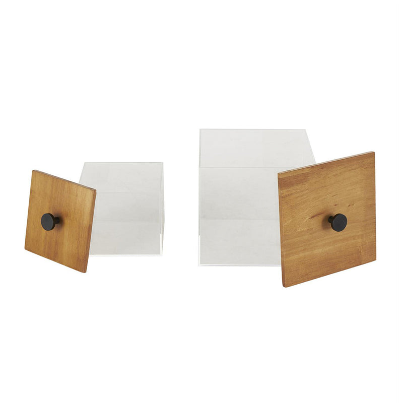 Set 2 Alhajero Acrílico Cubo UA-2075