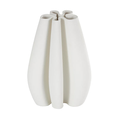 Jarrón Ondulado Blanco UA-2114