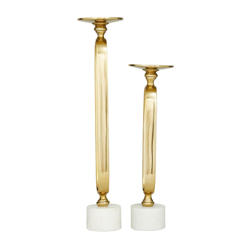 Set 2 Candelabro Clip Dorado UA-2200