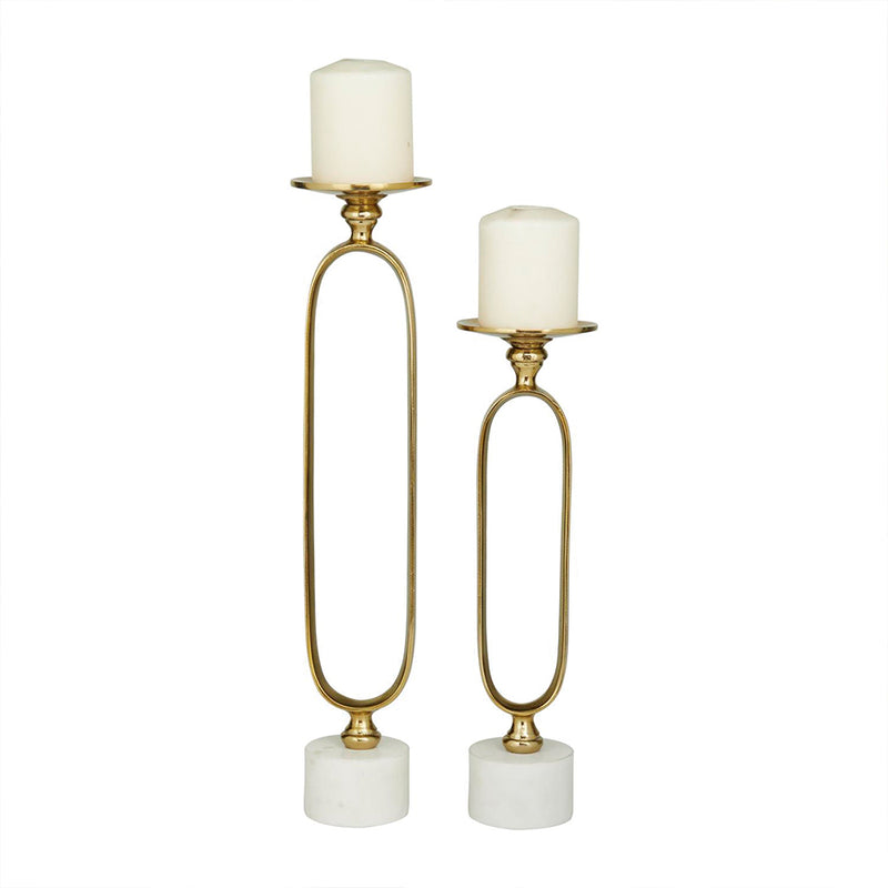 Set 2 Candelabro Clip Dorado UA-2200