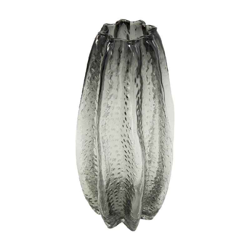 Jarrón Vidrio Gris UA-2202