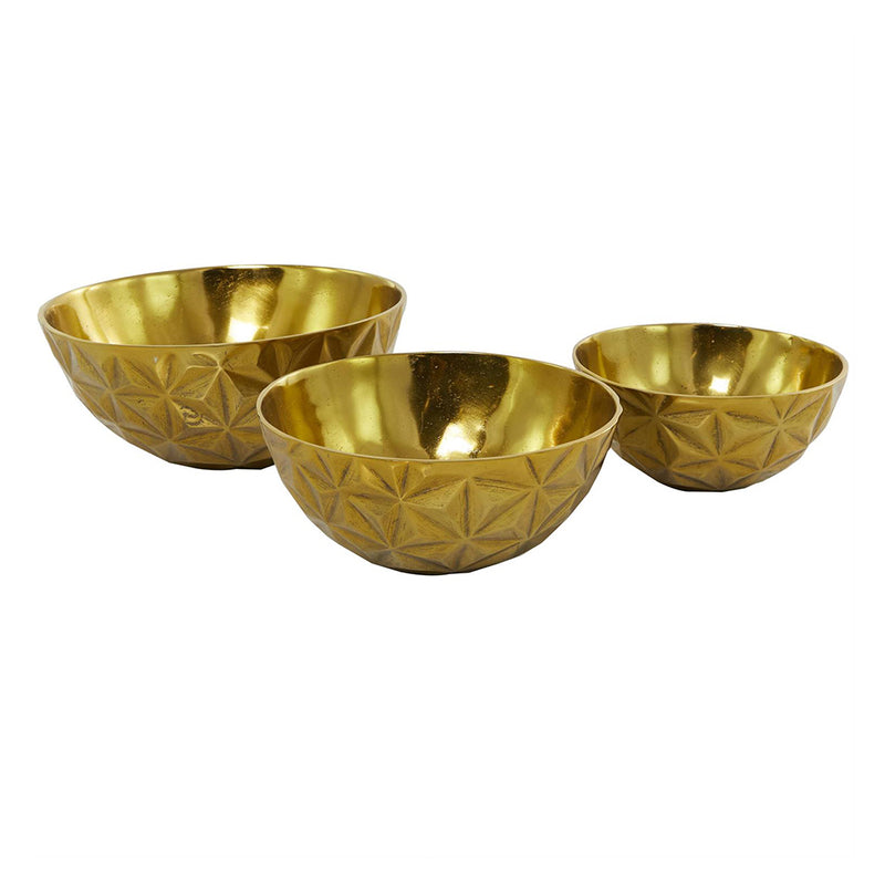 Bowl Facetado Dorado UA-1916A/B/C