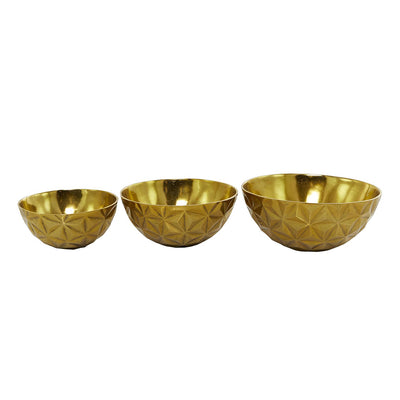 Bowl Facetado Dorado UA-1916A/B/C