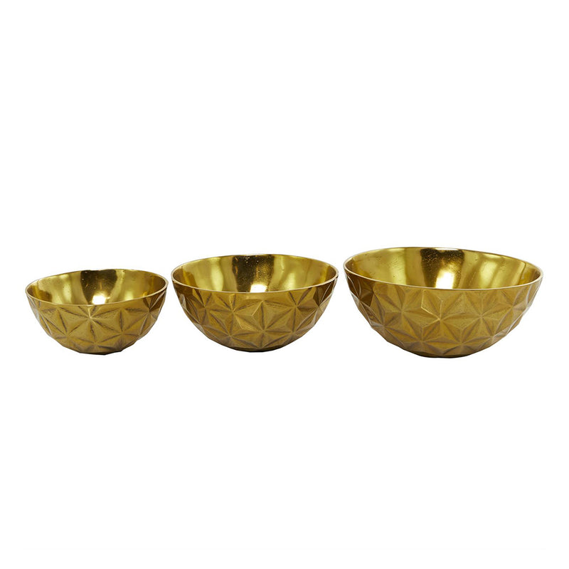 Bowl Facetado Dorado UA-1916A/B/C