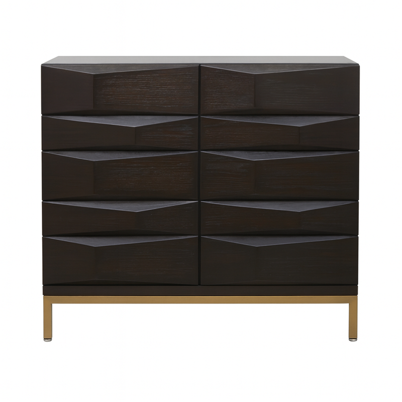Gabinete geométrico marrón UA-1681