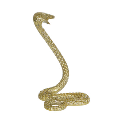 escultura de serpiente dorada
