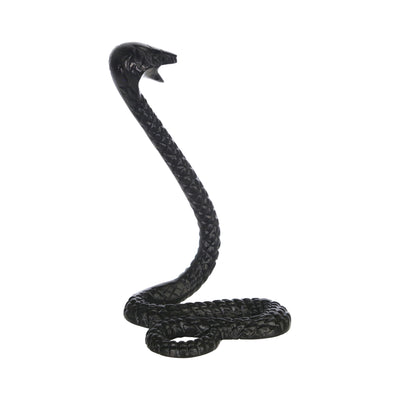 escultura de serpiente negra