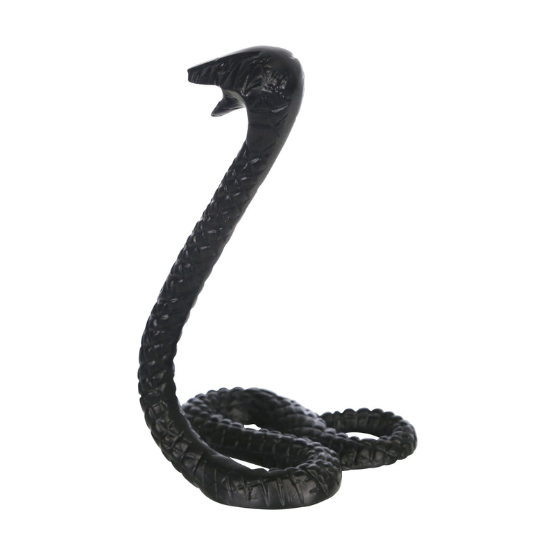 escultura de serpiente negra