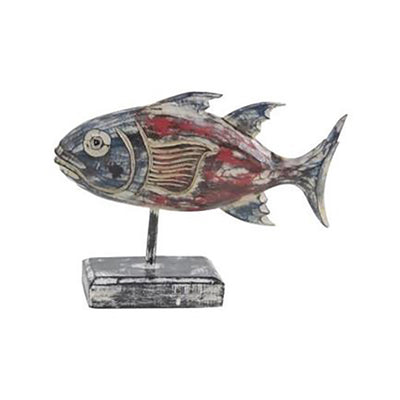 Escultura pescado ROJO/AZUL UA-1405B (4585399287883)